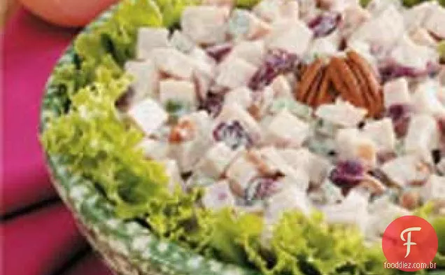 Salada De Peru Com Cranberry E Chutney