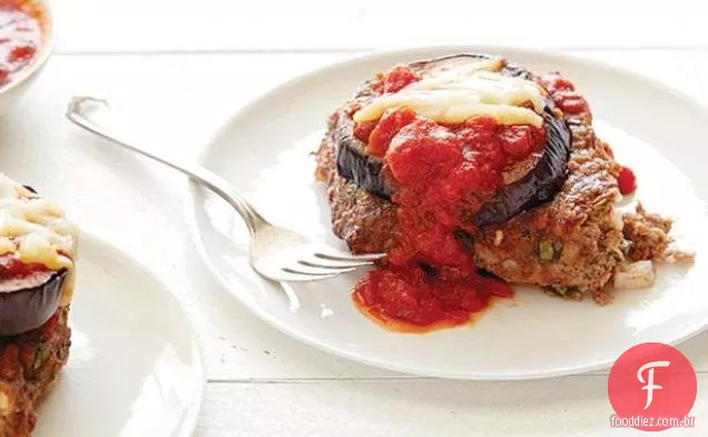 Bolo De Carne De Parmesão De Beringela