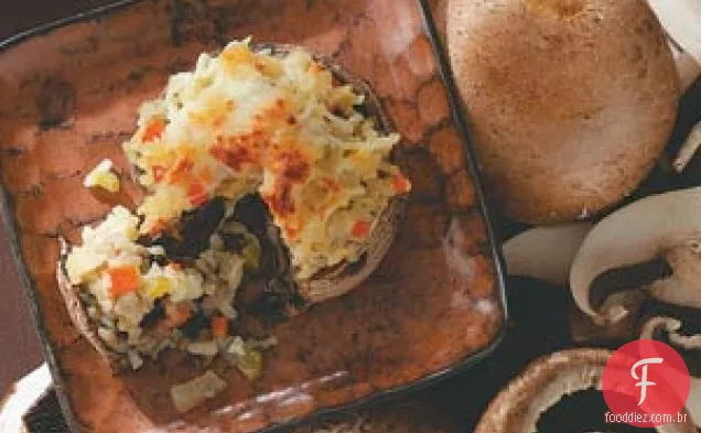 Portobellos Recheados Com Risoto