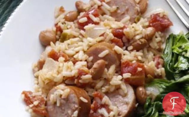 Salsicha saudável ' n ' Beans