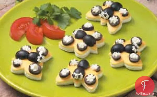 Sanduíches De Queijo Borboleta