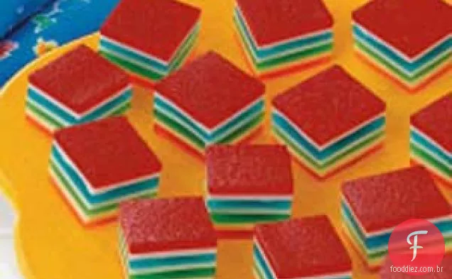 Cubos De Gelatina Arco-Íris