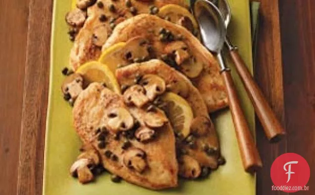 Piccata De Frango Com Cogumelos