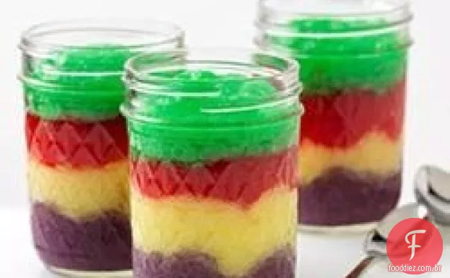 Jarros de gelatina batidos