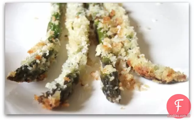 Espargos Torrados Com Alho Verde E Panko
