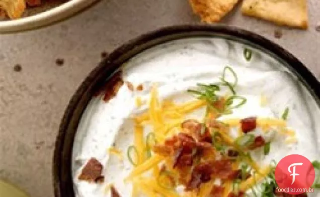 Bacon do vale escondido e molho de Cheddar