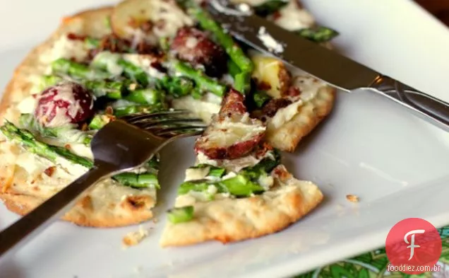 Pizza De Batata E Aspargos