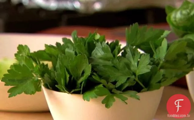 Verduras italianas e salada de ervas