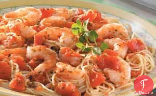 Camarão italiano e Massas Alimentícias