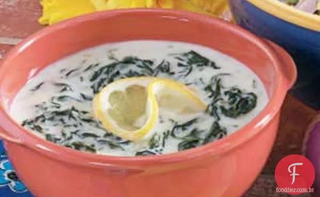 Creme de sopa de espinafre