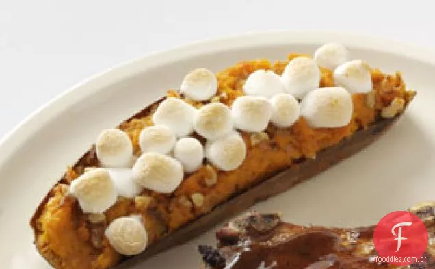 Batatas-Doces Com Cobertura De Marshmallow