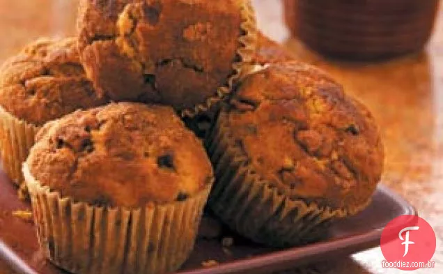 Muffins De Canela E Abóbora Com Duas Lascas