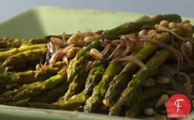 Espargos Torrados Com Receita De Pinhões