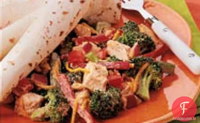 Salada De Frango Com Brócolis Picante