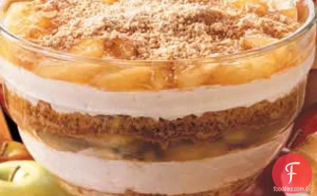 Sobremesa De Maçã Com Manteiga De Amendoim