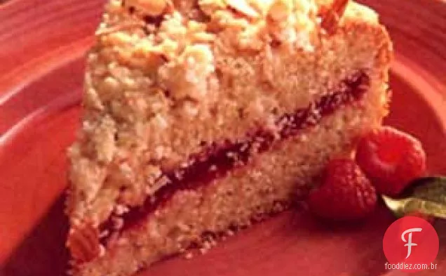 Bolo De Café Com Crumble De Framboesa