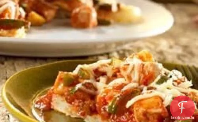 Frango Picante com panqueca de batata