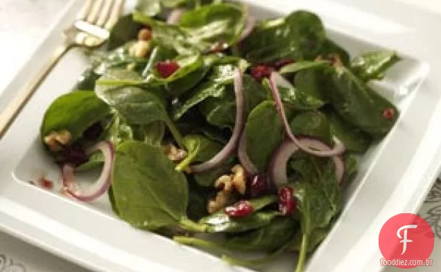 Salada De Espinafre Com Cranberry-Chipotle