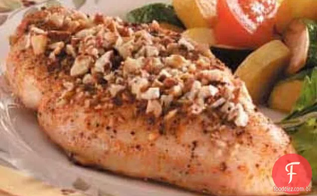 Peitos De Frango Com Mel E Noz-Pecã