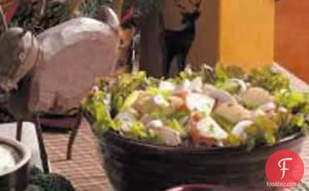 Salada De Batata Vermelha Quente