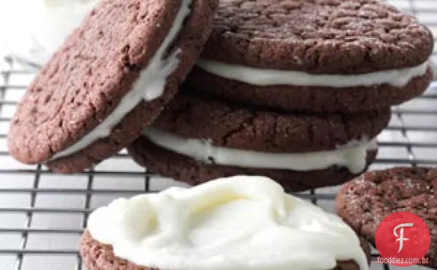 Peppermint Patty Sandwich Cookies