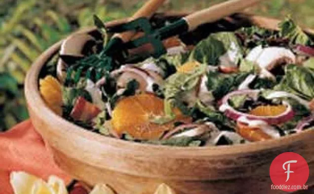 Salada De Espinafre Da Primavera