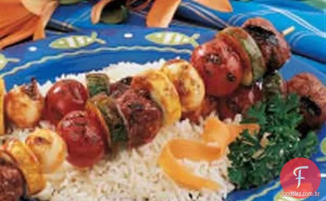 Almôndega Shish Kabobs