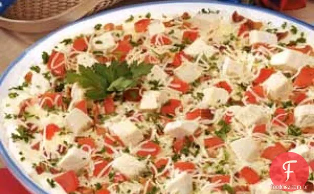 Pasta De Três Queijos Em Camadas