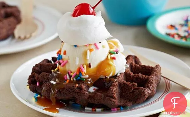 Sundae Brownie Waffled