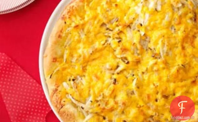 Pão Focaccia De Cebola Com Queijo Mais Rápido