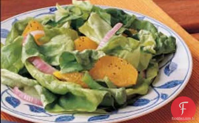 Salada De Alface Laranja-Cebola