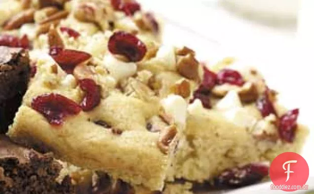 White Chip Cranberry Blondies