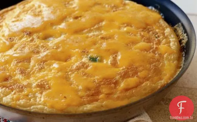 Omelete fofo com aspargos
