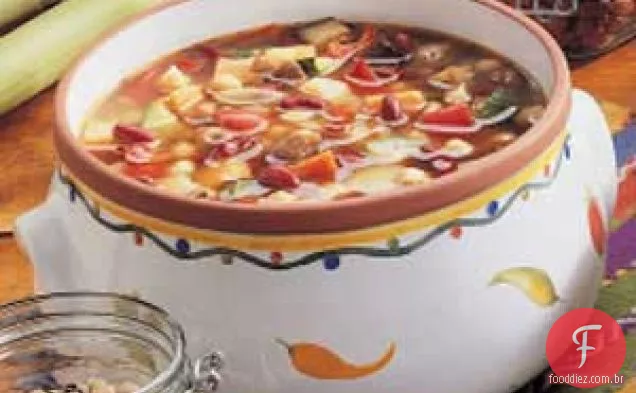 Sopa De Legumes Assada