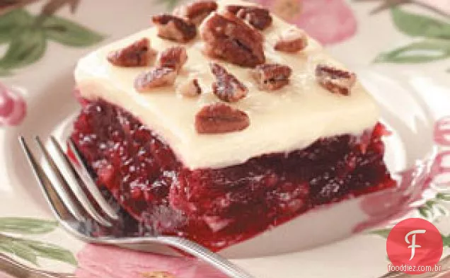 Cranberry Gelatin Squares