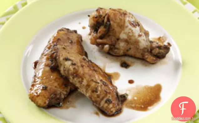 Asas De Frango Com Vidro Balsâmico
