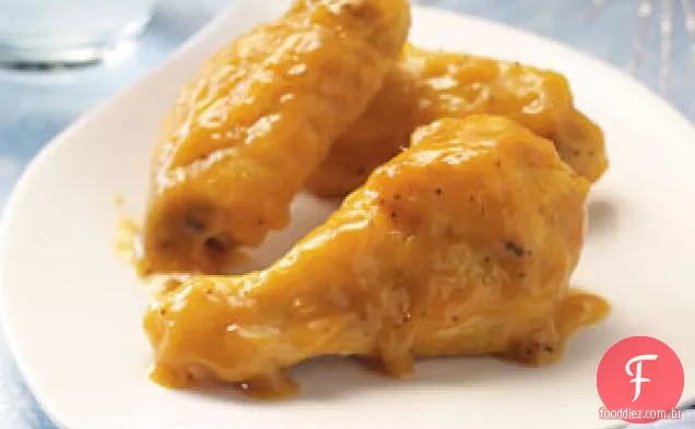 Asas De Frango Laranja Vidradas