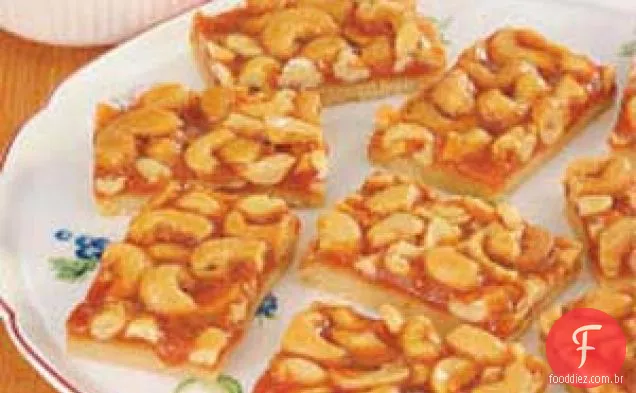 Barras De Caju De Caramelo