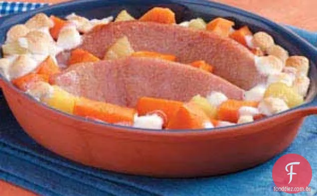 Caçarola De Presunto De Batata-Doce