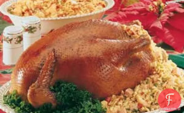 Frango Assado Com Recheio Crioulo