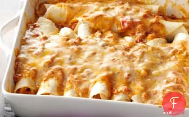 Enchiladas De Frango Cremosas Simples