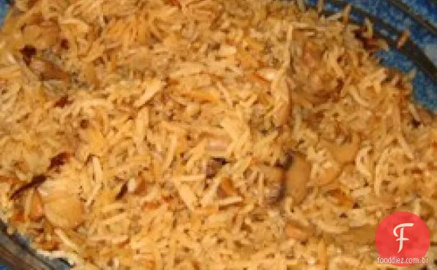 Arroz De Cebola Com Cogumelos