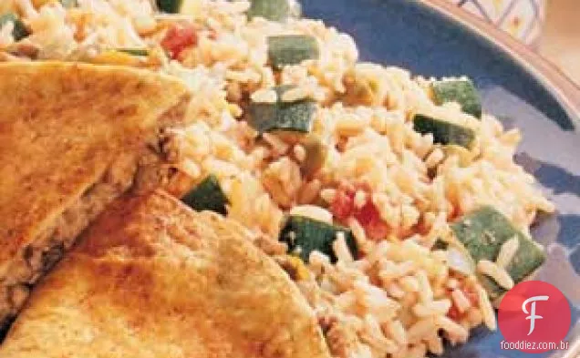 Arroz Salsa com abobrinha
