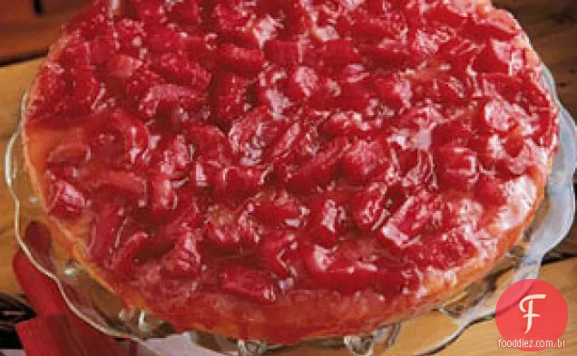 Bolo De Ruibarbo Invertido