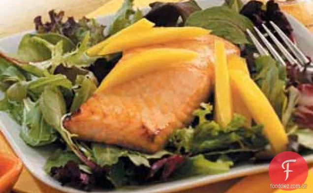 Salada De Salmão Com Gengibre