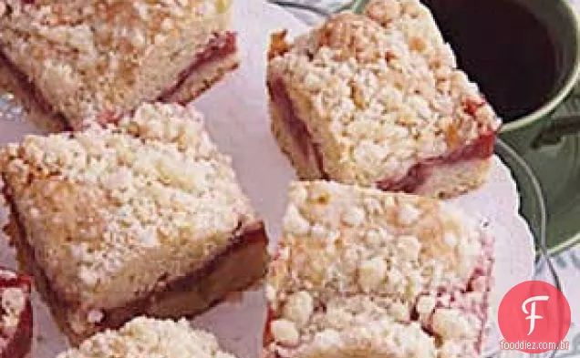 Bolo De Café Com Morango E Ruibarbo