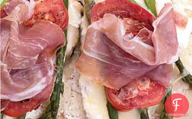 Tartinas De Espargos E Queijo