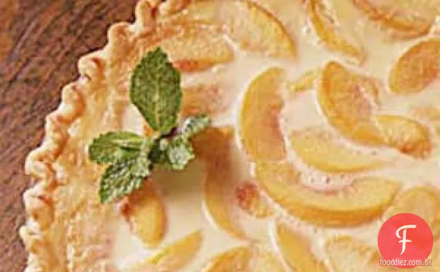 Torta De Creme De Pêssego Fácil