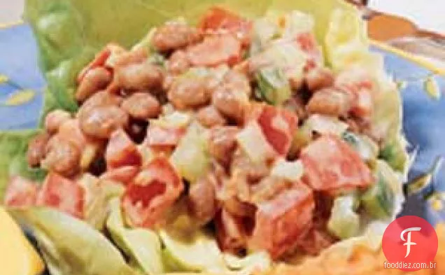 Salada de porco e feijão