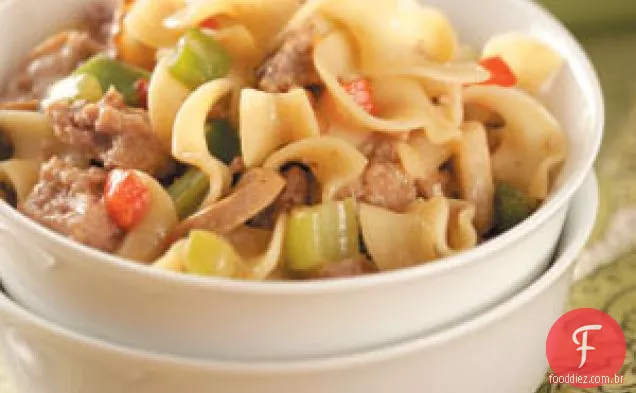Caçarola De Macarrão De Peru